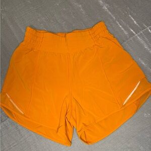 lululemon athletica Bright Orange Athletic Shorts